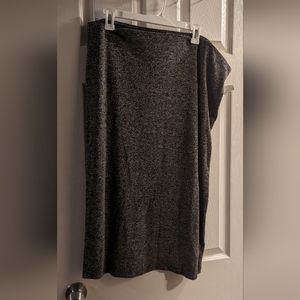 Old Navy Grey Sweater Midi Skirt